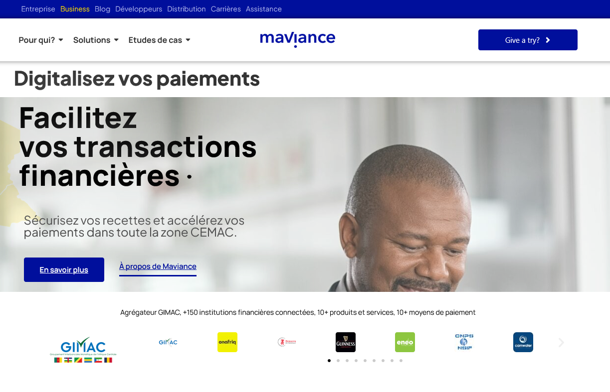 Application mobile KYC sécurisée Maviance PLC